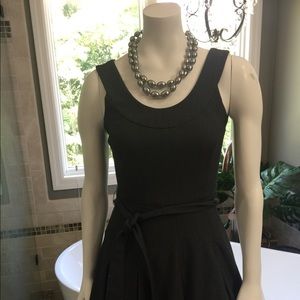 Calvin Klein Pleated Dress - Charcoal Gray